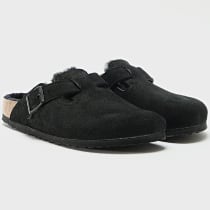 BIRKENSTOCK - Sandales Boston VL Shearing Black