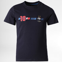 FFF - Tee Shirt Enfant Mbappe F22045C Bleu Marine