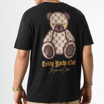 Teddy Yacht Club - Tee Shirt Oversize Large Maison Couture Beige Limited Edition Noir