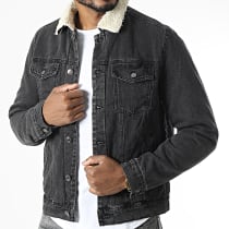 MTX - Veste Jean Col Mouton R206 Noir
