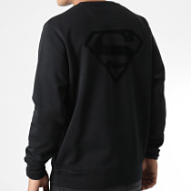 DC Comics - Sweat Crewneck Logo Velvet Back Noir Noir