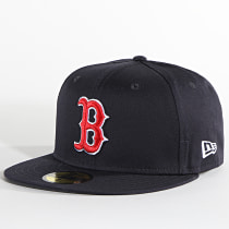 New Era - Casquette Fitted 59Fifty Side Patch Boston Red Sox Bleu Marine