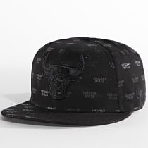 New Era - Casquette Snapback 9Fifty Monogram Chicago Bulls Noir