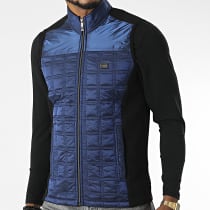 Black Needle - Veste Zippée Sans Manches BLC22K15 Noir Bleu Marine