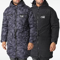 Y et W - Parka Réversible Noir Gris Anthracite Camouflage