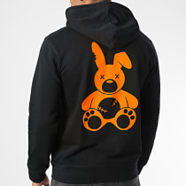 Sale Môme Paris - Sweat Capuche Lapin Noir Orange