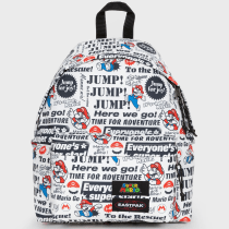 Eastpak - Sac A Dos Padded Pak'r Mario Newspaper Blanc