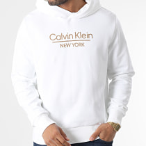 Calvin Klein - Sweat Capuche New York Logo 0747 Blanc