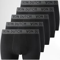Von Dutch - Lot De 5 Boxers Basic Noir