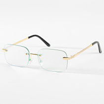 Frilivin - Lunettes De Soleil Miroir Vert Doré