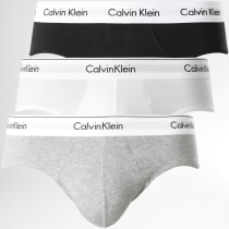 Calvin Klein - Lot De 3 Slips NB2379A Noir Blanc Gris Chiné