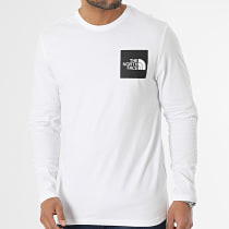 The North Face - Tee Shirt Manches Longues Fine A37FT Blanc