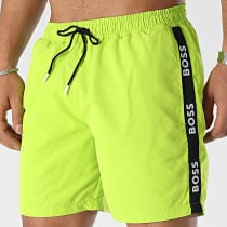 BOSS - Short De Bain A Bandes Ace 50491602 Vert