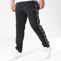 Champion - Pantalon Jogging A Bandes 218912 Noir