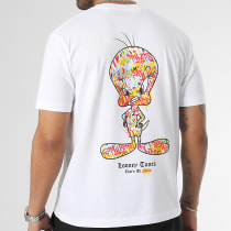 Looney Tunes - Tee Shirt Oversize Large Tweety Graff Blanc