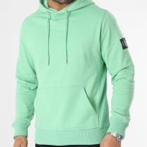 Calvin Klein - Sweat Capuche Monologo Sleeve 4036 Vert Clair