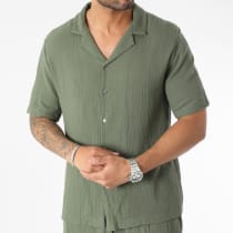 Frilivin - Ensemble Chemise Manches Courtes Et Short Vert