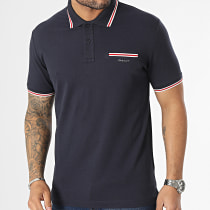 Gant - Polo Manches Courtes 3-Col Tipping Solid Pique 2003170 Bleu Marine