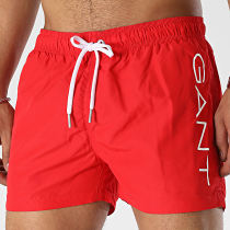 Gant - Short De Bain Lightweight Logo 922116017 Rouge
