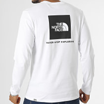 The North Face - Tee Shirt Manches Longues Red Box A493L Blanc