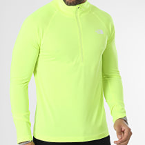 The North Face - Tee Shirt Manches Longues Col Zippé Flex II A7ZBC Jaune Fluo