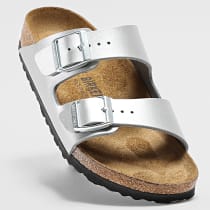 BIRKENSTOCK - Sandales Femme Arizona BS Silver