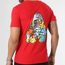 Sale Môme Paris - Tee Shirt Gorille Graffiti Rouge