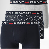 Gant - Lot De 3 Boxers 902313033 Bleu Marine Gris Chiné
