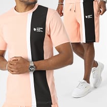 Comme Des Loups - Ensemble Tee Shirt Et Short Jogging Amalfi Rose