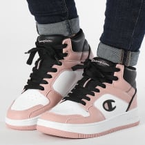 Champion - Baskets Femme Rebound 2.0 Mid S11471 Pink White Black