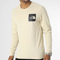 The North Face - Tee Shirt Manches Longues Fine A37FT Beige