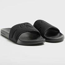 Calvin Klein - Claquettes Slide High Low Frequency 0661 Black