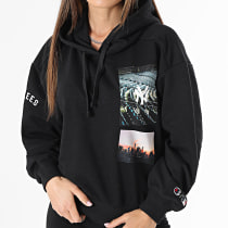 Champion - Sweat Capuche Femme 116467 New York Yankees Noir