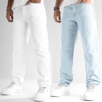LBO - Lot De 2 Jeans Regular 2510 2789 Blanc Bleu Denim