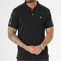 Champion - Polo Manches Courtes A Bandes 218758 Noir