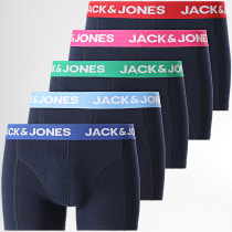 Jack And Jones - Lot De 5 Boxers Norman 12234507 Bleu Marine