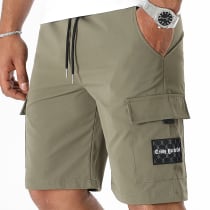 Teddy Yacht Club - Short Cargo Black Patch 0032 Vert Kaki