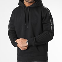 Calvin Klein - Sweat Capuche A Bandes 3429 Noir