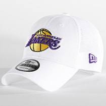 New Era - Casquette Trucker 9Forty Home Field Los Angeles Lakers Blanc