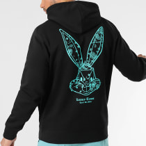 Looney Tunes - Sweat Capuche Bandana Bugs Bunny Noir Bleu Turquoise
