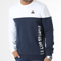 Le Coq Sportif - Sweat Crewneck Saison 2 N1 2320648 Bleu Marine Blanc