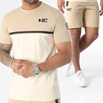 Comme Des Loups - Ensemble Tee Shirt Et Short Jogging Everest Beige