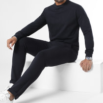 LBO - Ensemble Sweat Crewneck Et Pantalon Chino 1070521 Bleu Marine