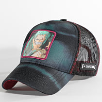 Capslab - Casquette Trucker Zoro Noir Vert