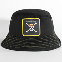 Capslab - Bob Straw Hat Crew Noir