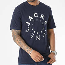 Jack And Jones - Tee Shirt Warrior Bleu Marine