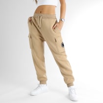 Final Club - Pantalon Jogging Cargo Femme Premium 1112 Beige