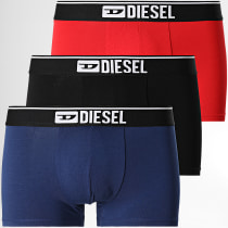 Diesel - Lot De 3 Boxers Damien 00ST3V-0WCAS Noir Rouge Bleu Marine