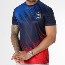 FFF - Tee Shirt F22087C Bleu Marine Rouge