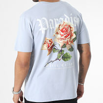 Luxury Lovers - Tee Shirt Oversize Large Paradise III Bleu Ciel